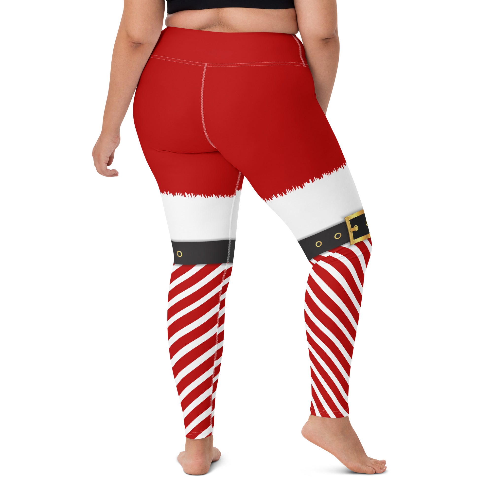 Santa Claus Belt Buckle Yoga Leggings